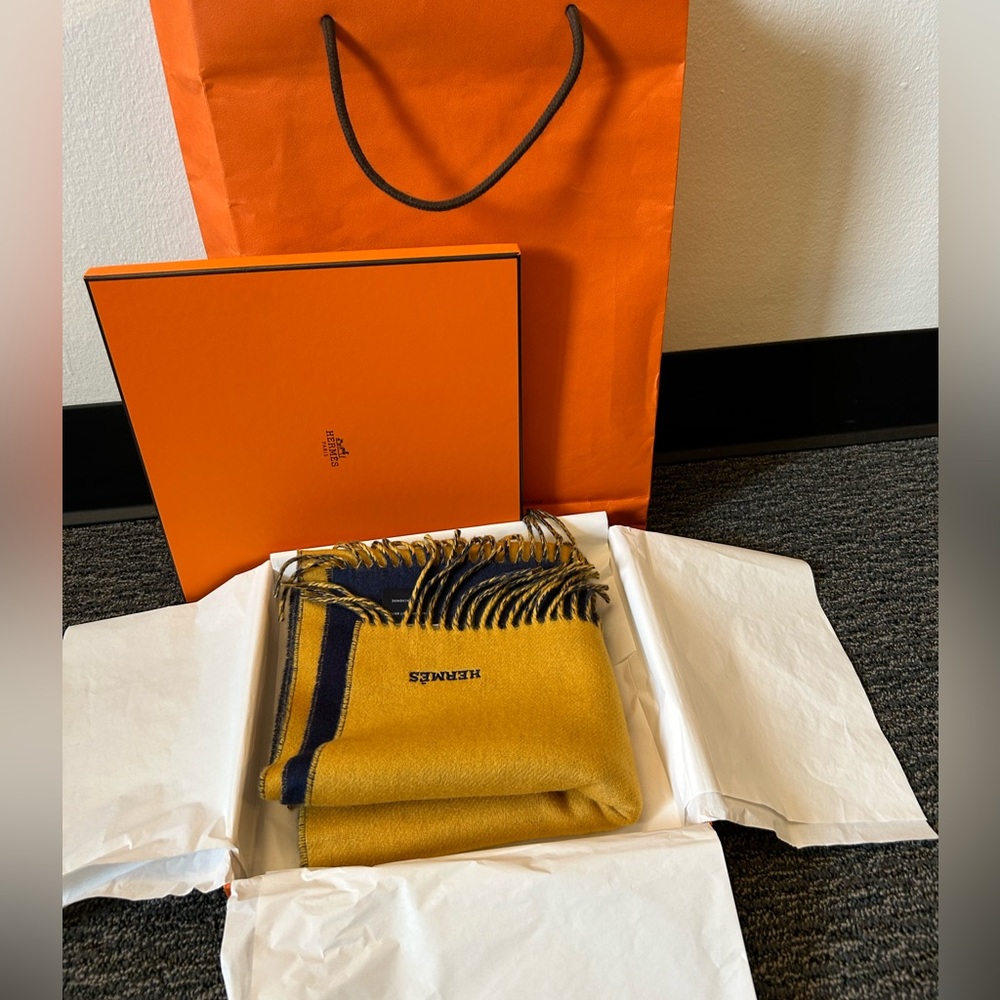 Hermes Cashmere Scarf Unisex